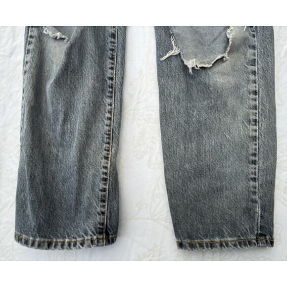 Banana Republic Distressed Black Denim Women's Jeans SIZE 8 - Picture 2 of 10